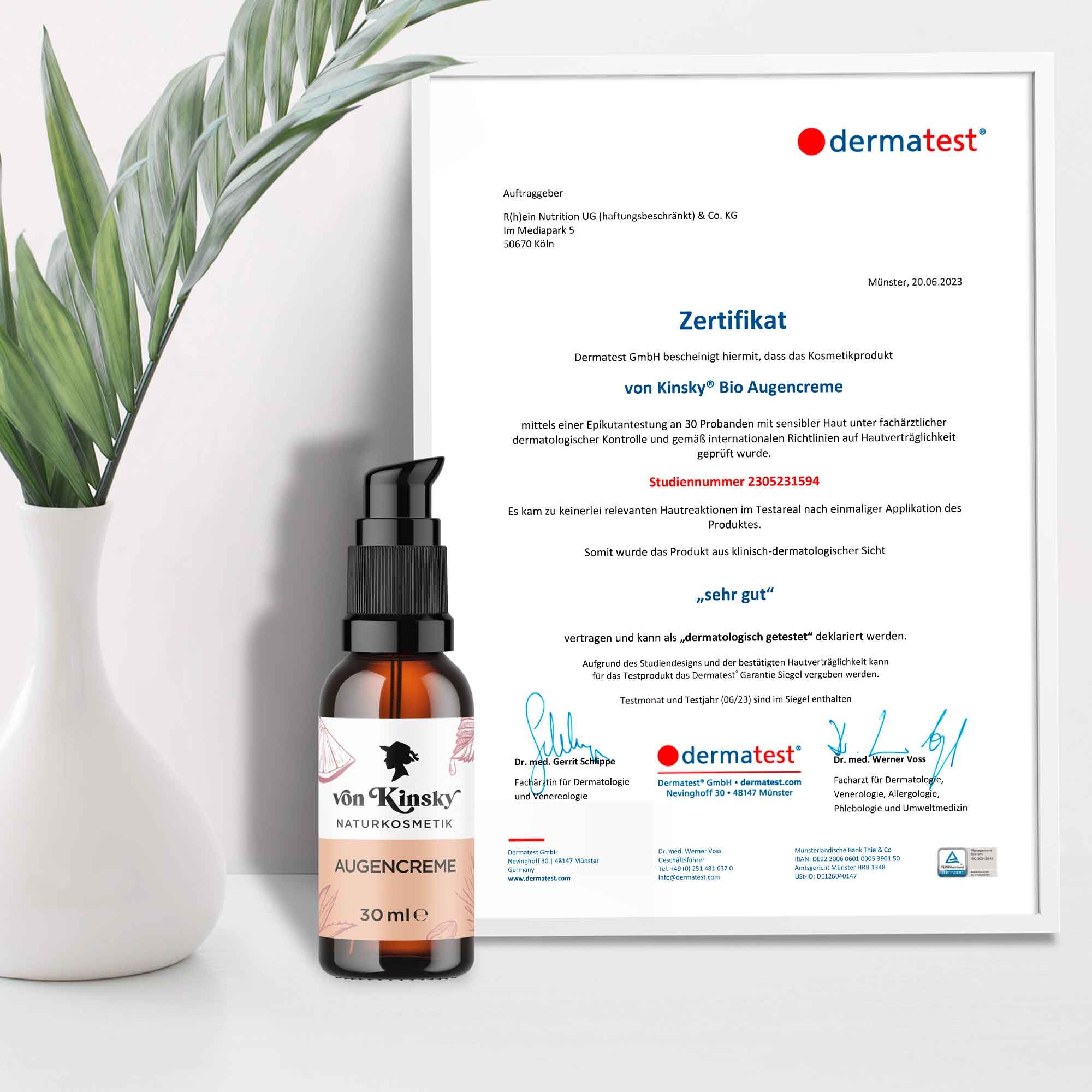 von Kinsky Bio Augencreme