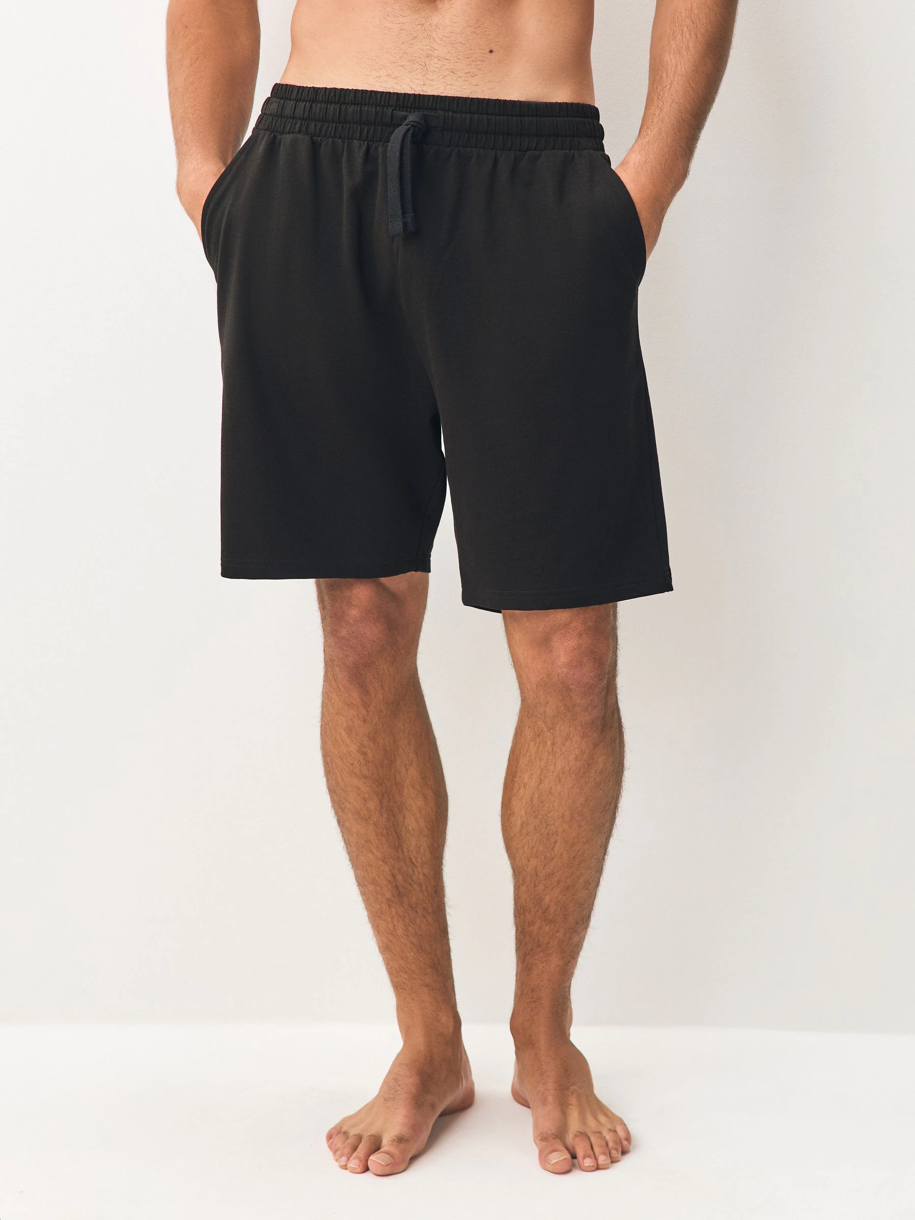 Donkergrijs/zwart - Set van 2 lichtgewicht 100% katoenen joggershorts
