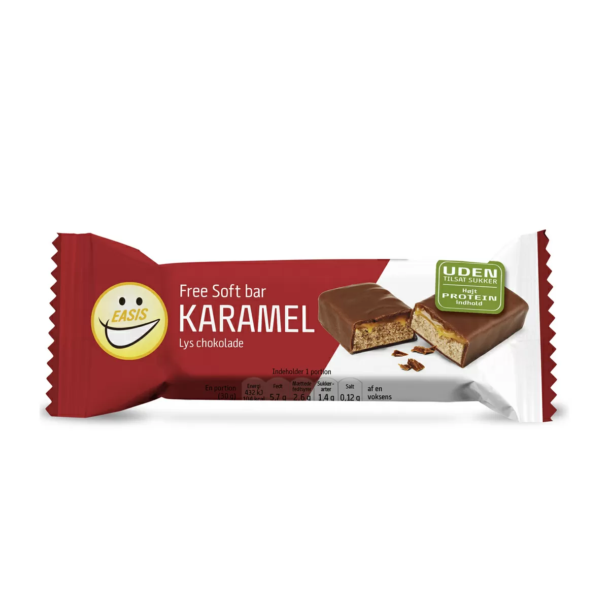 Easis Free Soft Bar med Karamel og Lys Chokolade - 1 stk