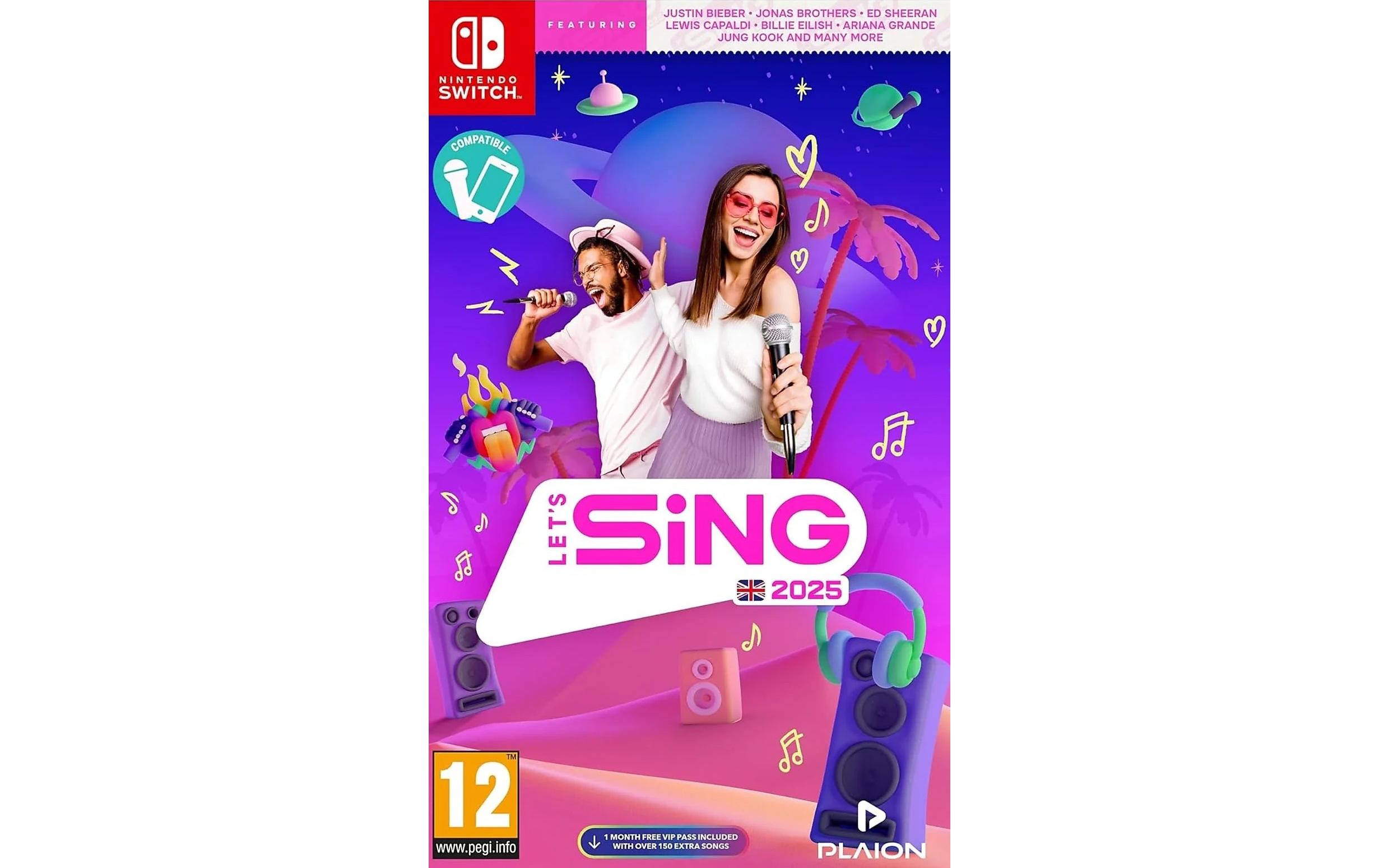 Let's Sing 2025 International VersionAnspruchsvolles Karaoke-Spiel für die Switch