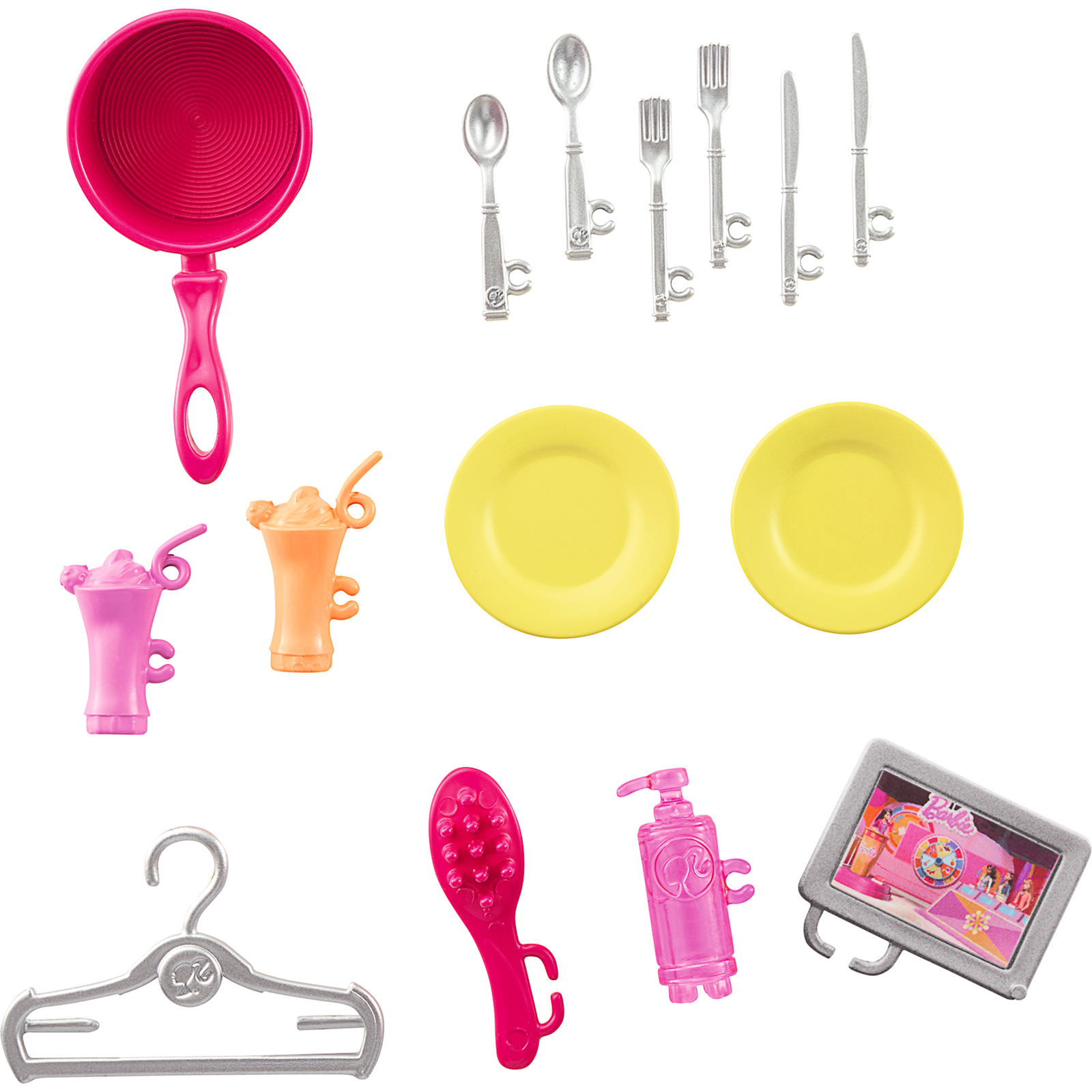 Barbie Ferienhaus m. Möbel + Puppe