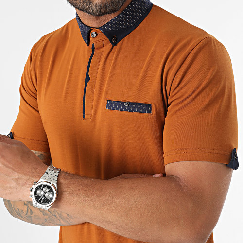 Polo Manches Courtes Marron