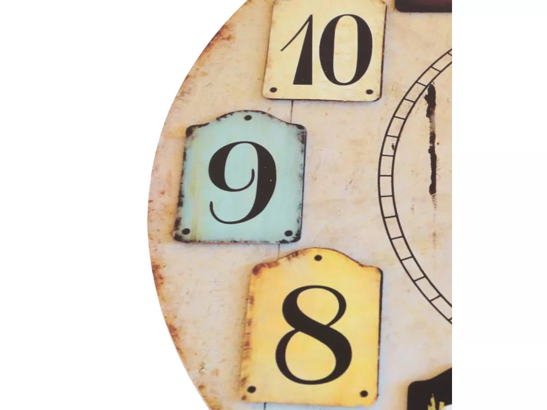 Horloge décorative MDF avec style londonien, 40cm