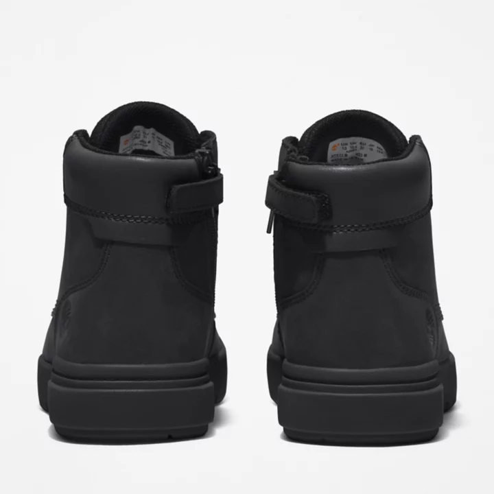 6-inch Boot zippée sur le côté Seneca Bay pour enfant en noir