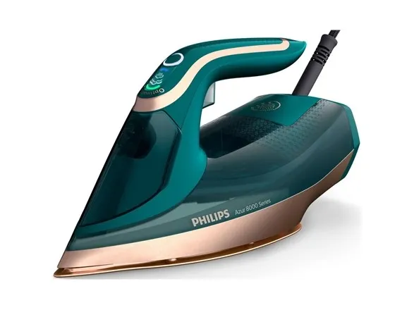 Philips Azur 8000 Series DST8030 - Dampstrygejern med automatisk afbrydelse - såleplade: SteamGlide Elite - 3000 W - opalgrøn