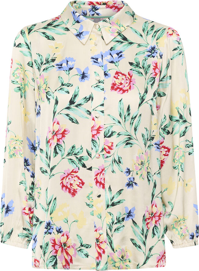 Culture CUjulie Shirt Green/red flower