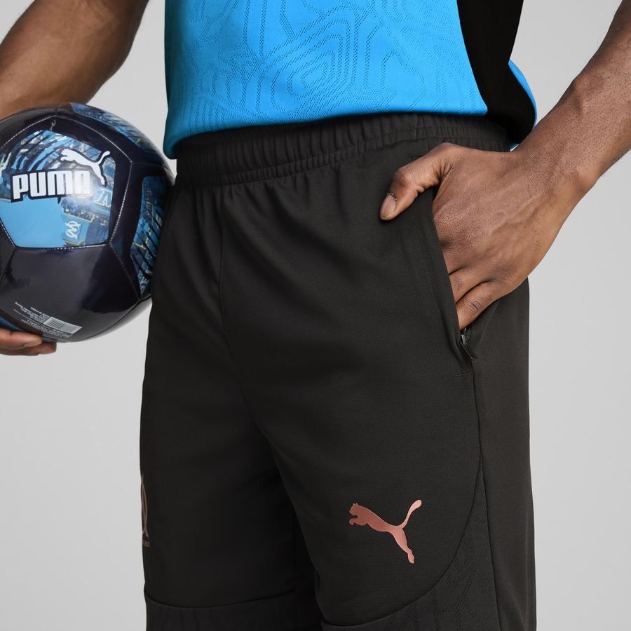 Marseille Short d'Entraînement - Noir/Cuivre