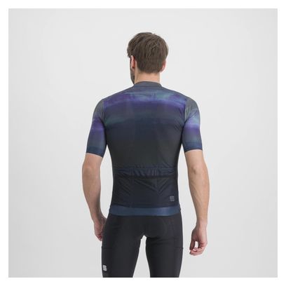 Maillot Manches Courtes Sportful Flow Supergiara Bleu/Noir