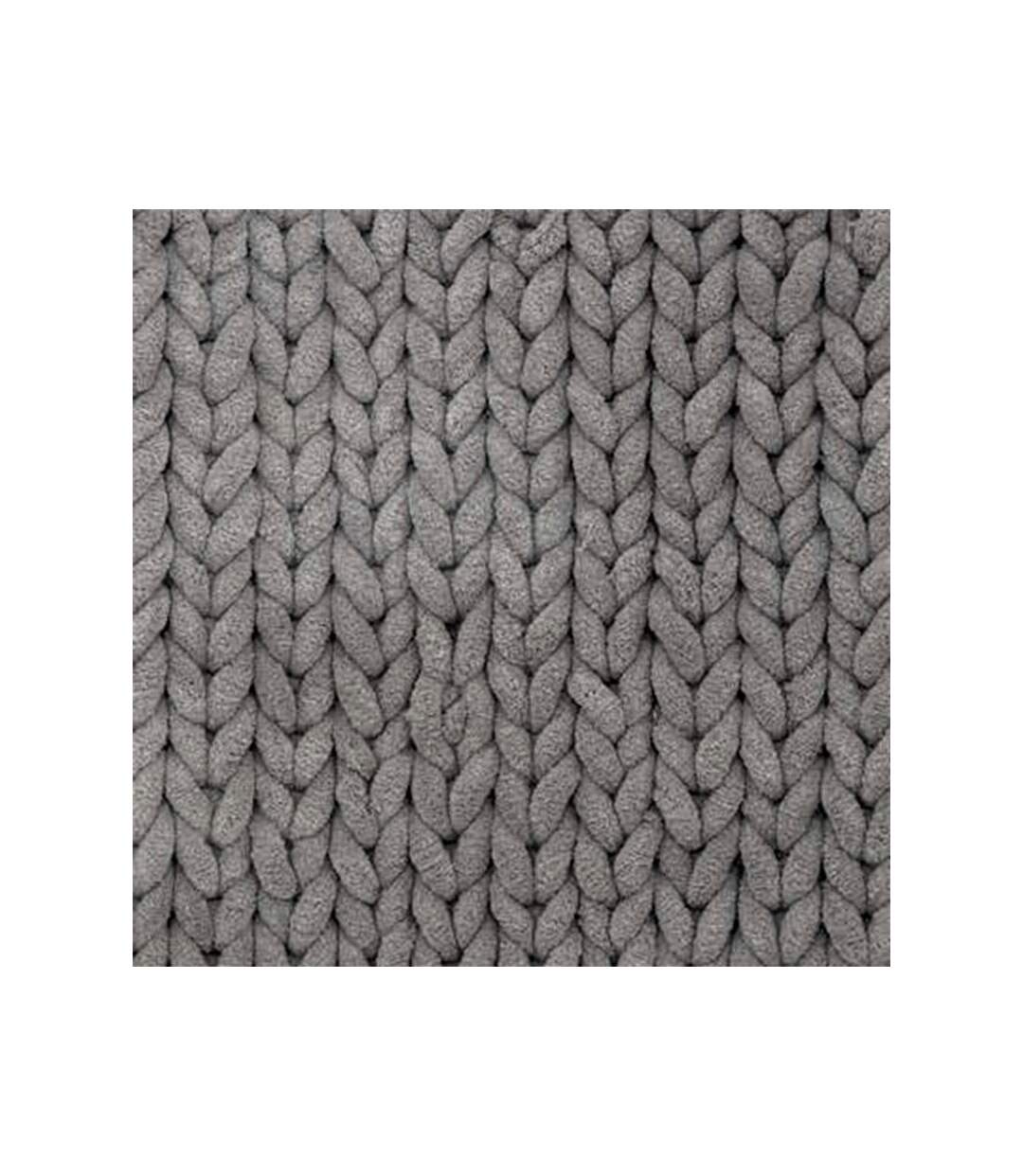Tapis de Salle de Bain Tissé Épais 50x120cm Gris