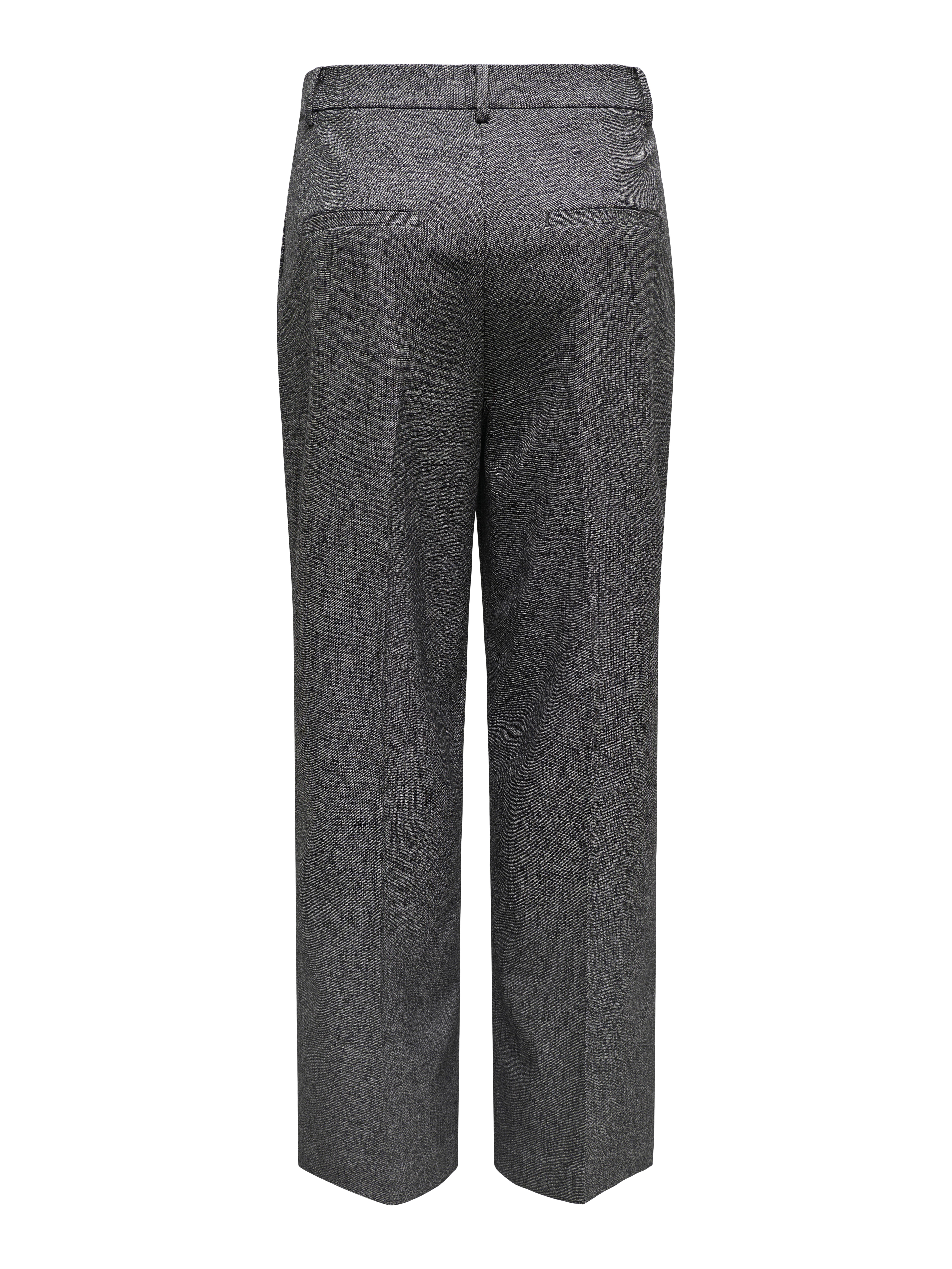 JDYBLOOM Hohe Taille Verjüngt Hose mit weitem Beinschnitt Black