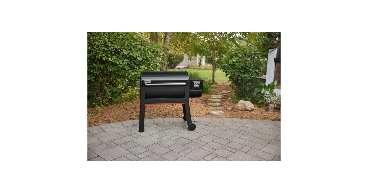 WeberSmoque XL houtpellet rookoven smoker  (Zwart, 2 temperatuursensoren, app-bediening)