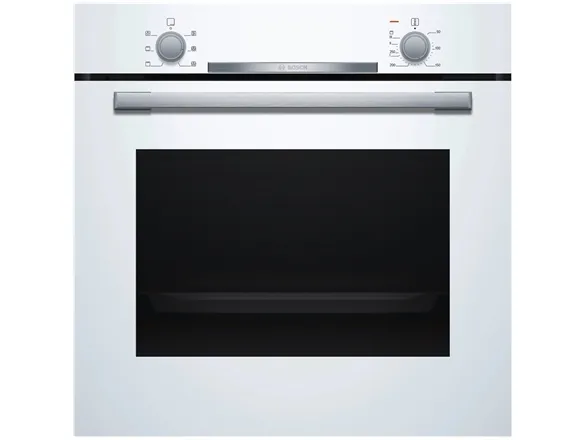 Bosch Serie | 2 HBA530BW0S - Ovn - til indbygning - niche - bredde: 56 cm - dybde: 55 cm - højde: 58.5 cm - med selv-rengøring - Klasse A - hvid