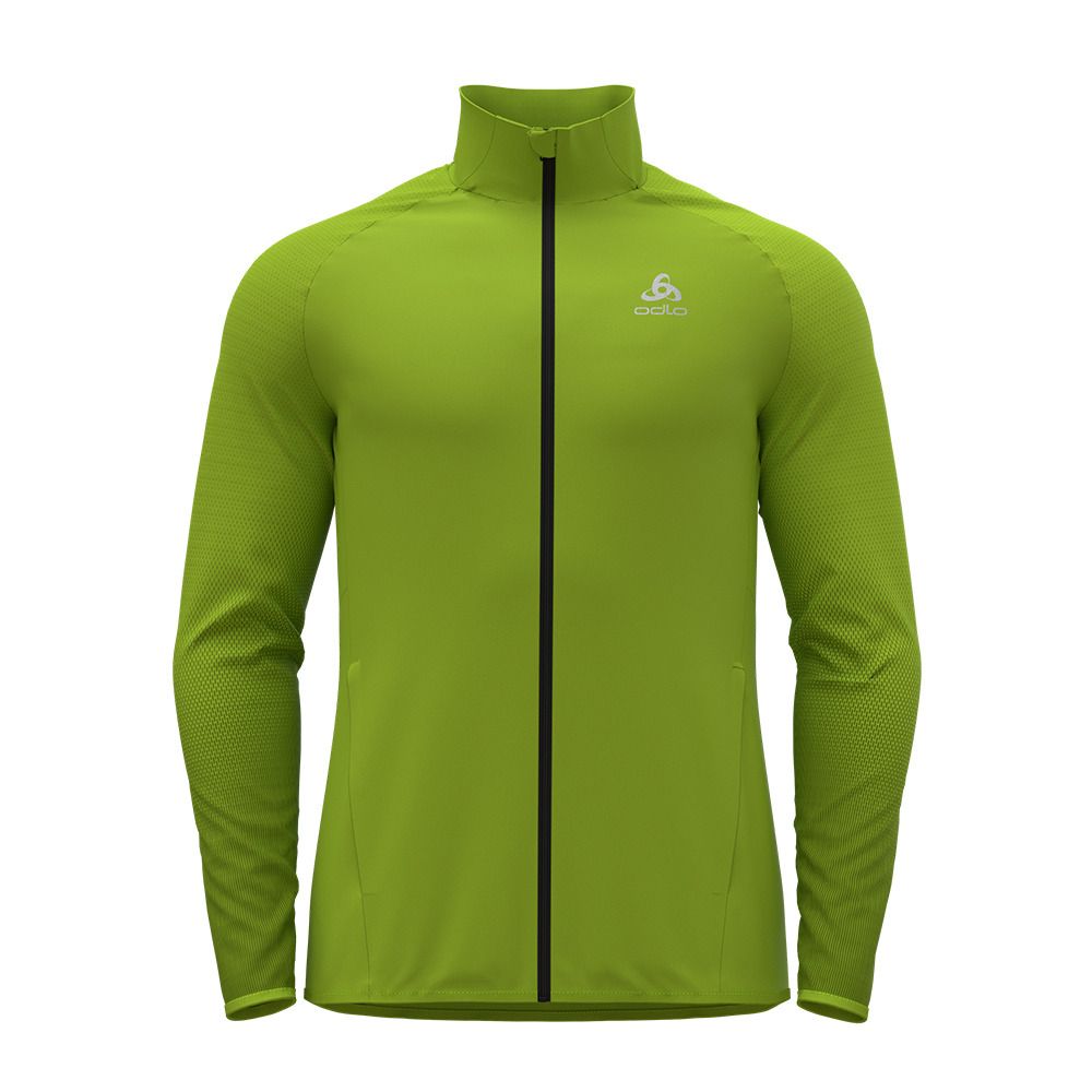 Odlo ZEROWEIGHT WARM HYBRID - Veste Homme lime green/black