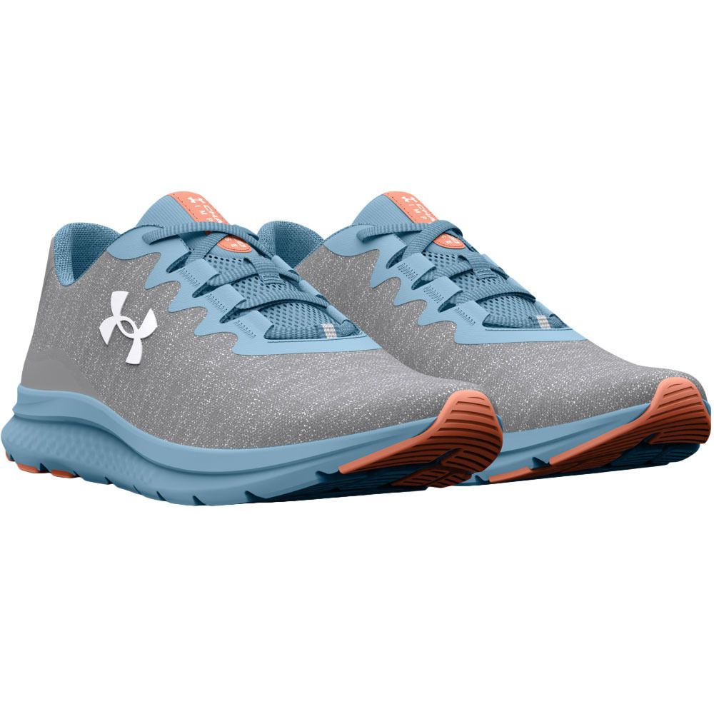 Under Armour CHARGED IMPULSE 3 KNIT - Chaussures running Femme gris