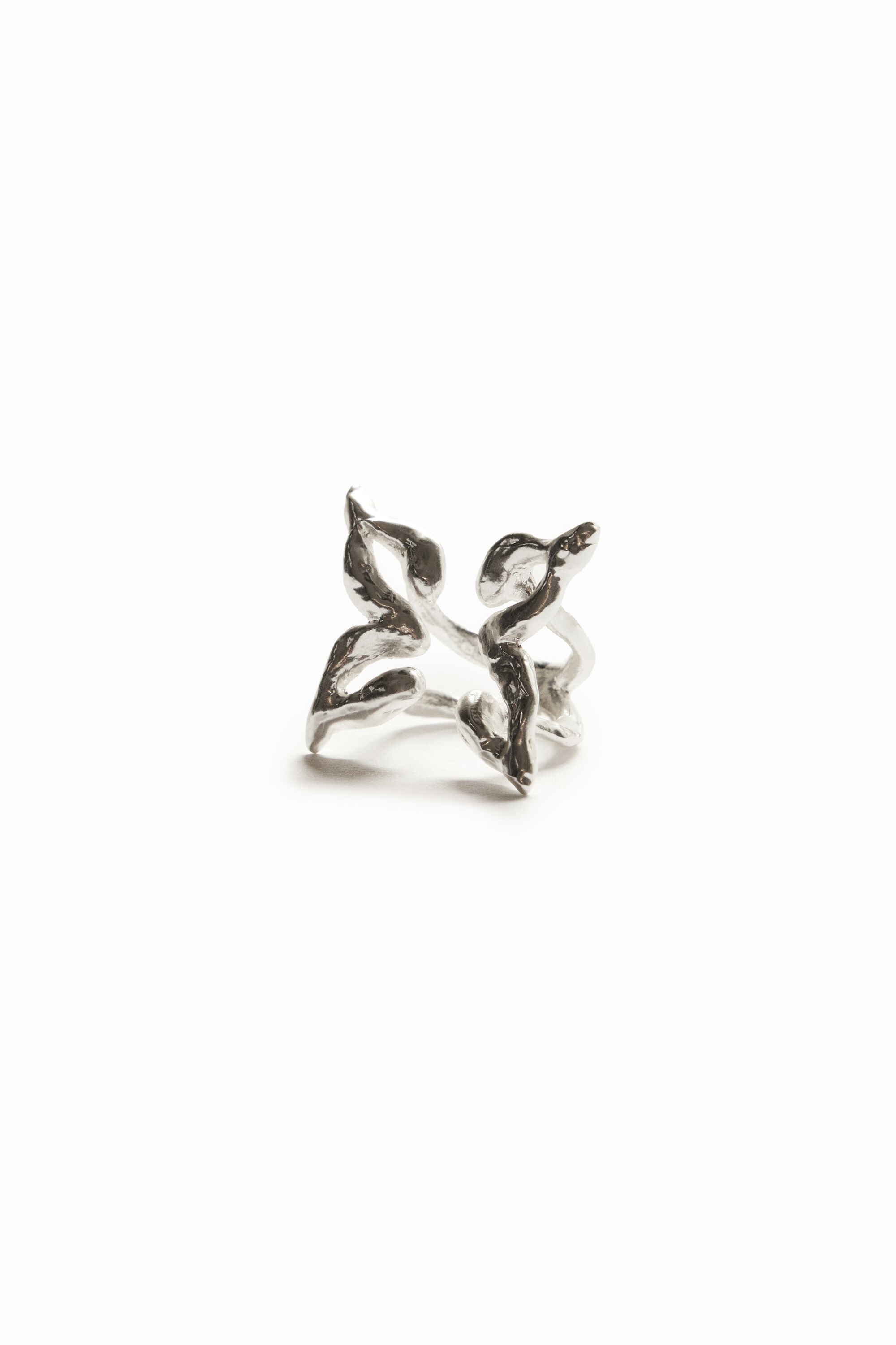 Bague papillon plaquée argent Zalio