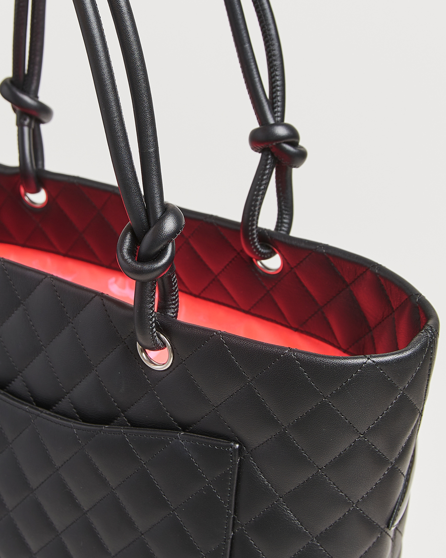 Chanel Pre-Owned Cambon Ligne Tote Bag Medium Black