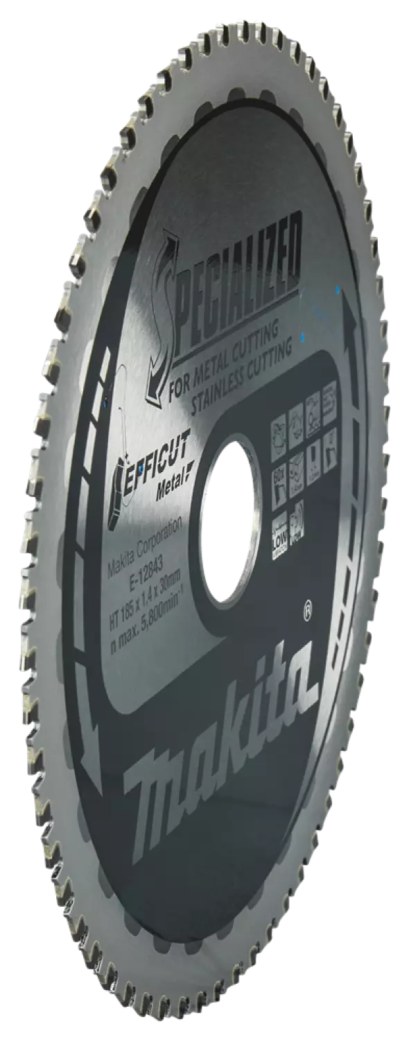Makita E-12843 Efficut Cirkelzaagblad RVS/Staal - 185x30x1,4mm 60T