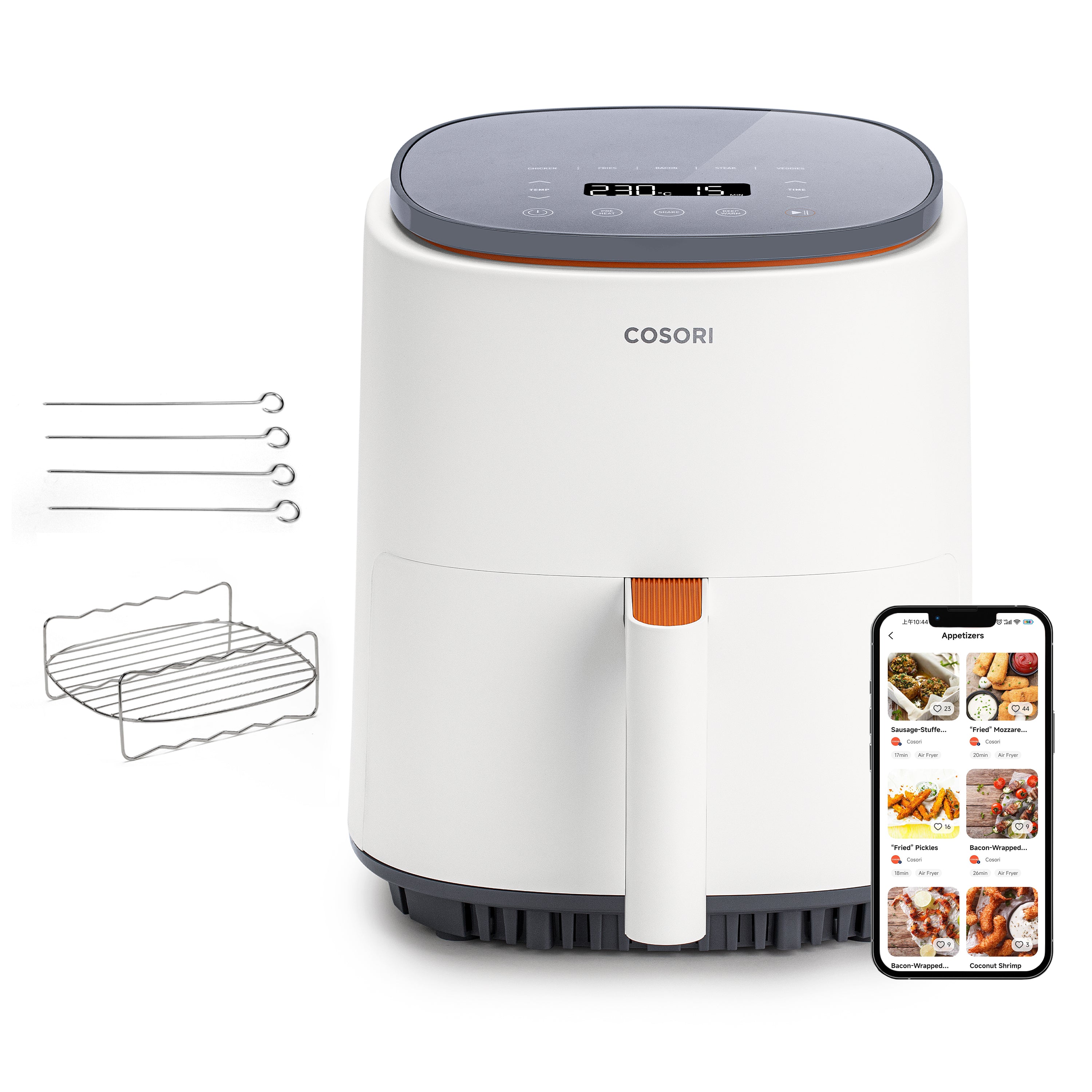COSORI 3,8-Liter Smart Heißluftfritteuse, Retail Exclusive