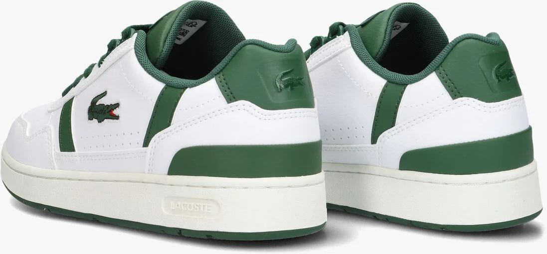 LACOSTE witte lacoste lage sneakers t-clip j