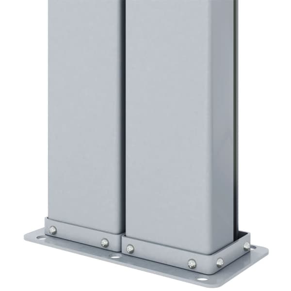 vidaXL Uttrekkbar sidemarkise 160x1000 cm svart