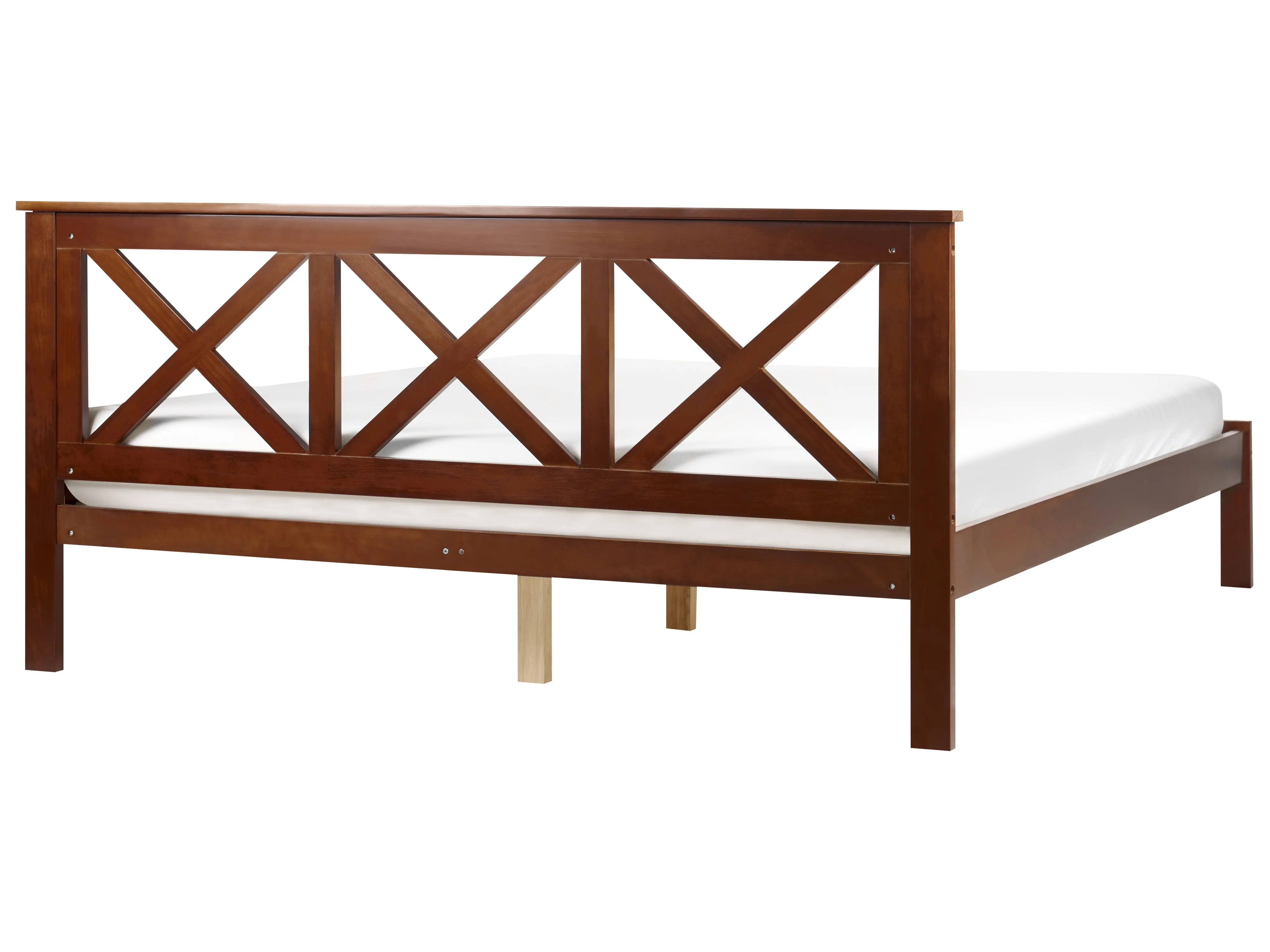 Bed Dennenhout TANNAY 180 x 200 cm Donkerbruin