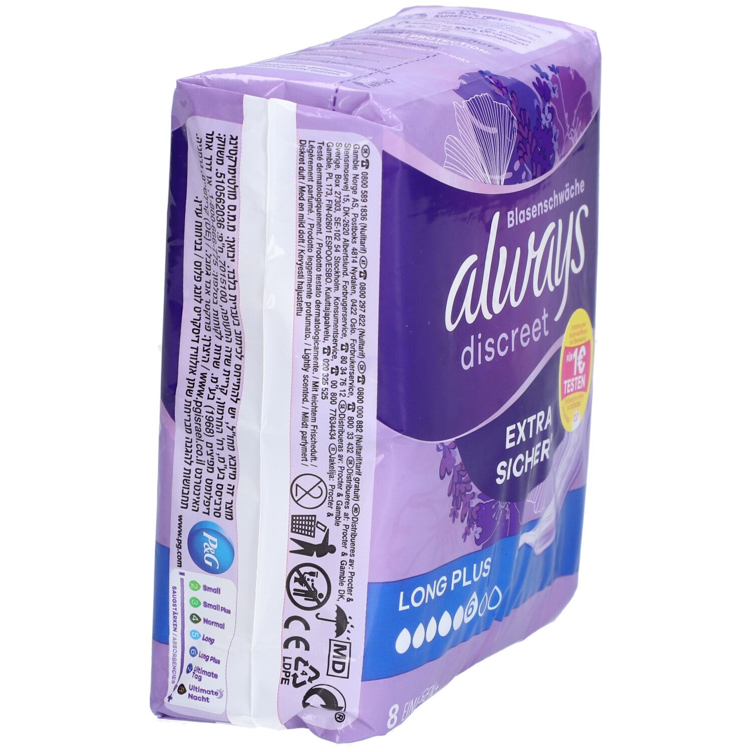 always discreet Inkontinenz Einlagen+ long plus