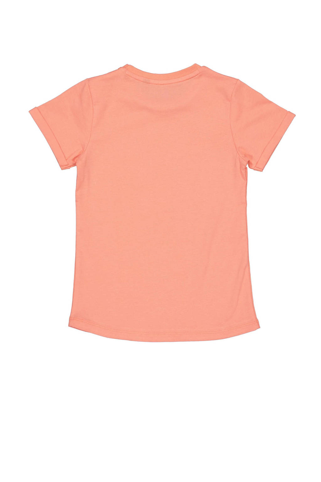 Quapi T-shirt BECKY met printopdruk lichtrood