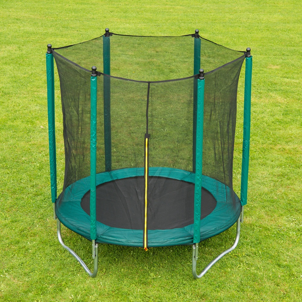 1,8 m großes Trampolin mit Sicherheitsnetz