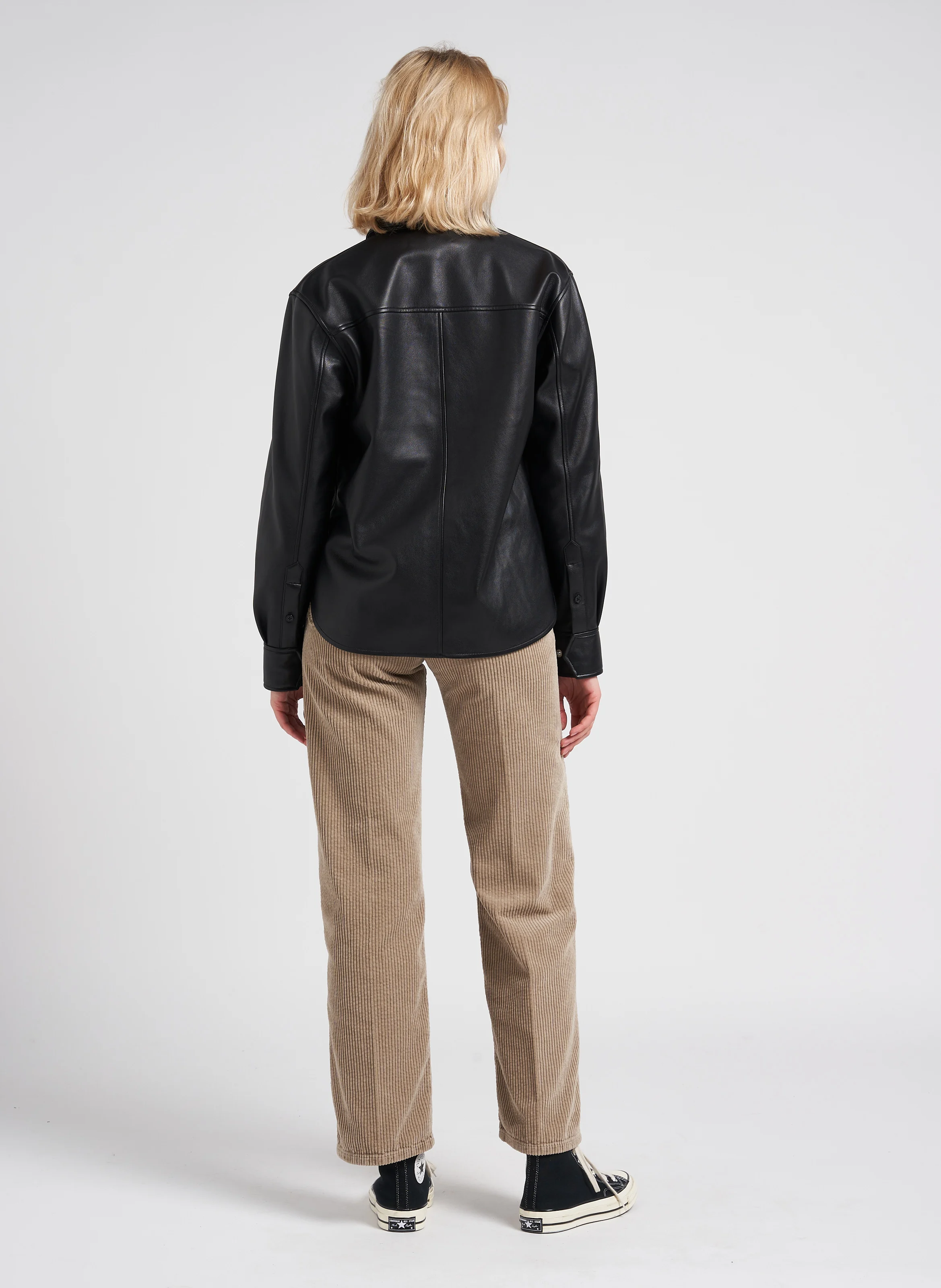 MELVIL - Pantalon flare en velours côtelé | Beige