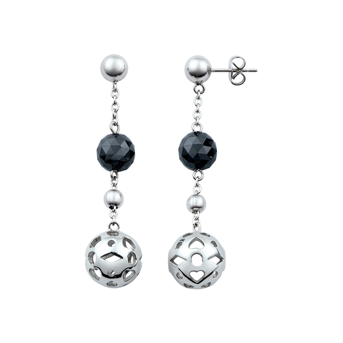 Boucles d'oreilles pendantes en Acier
