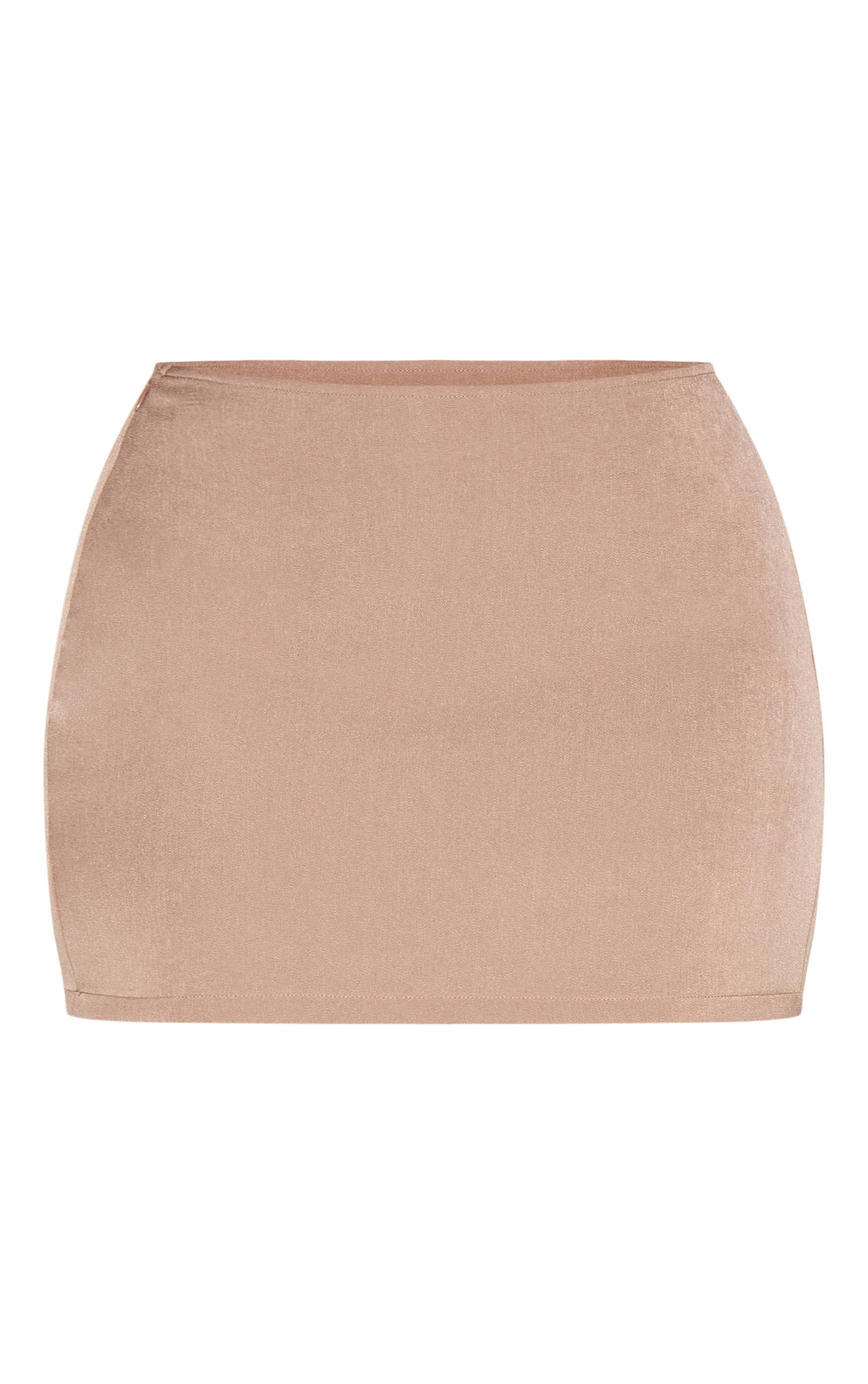 Moka Jupe Mini Co-ord Effet Lin Shape