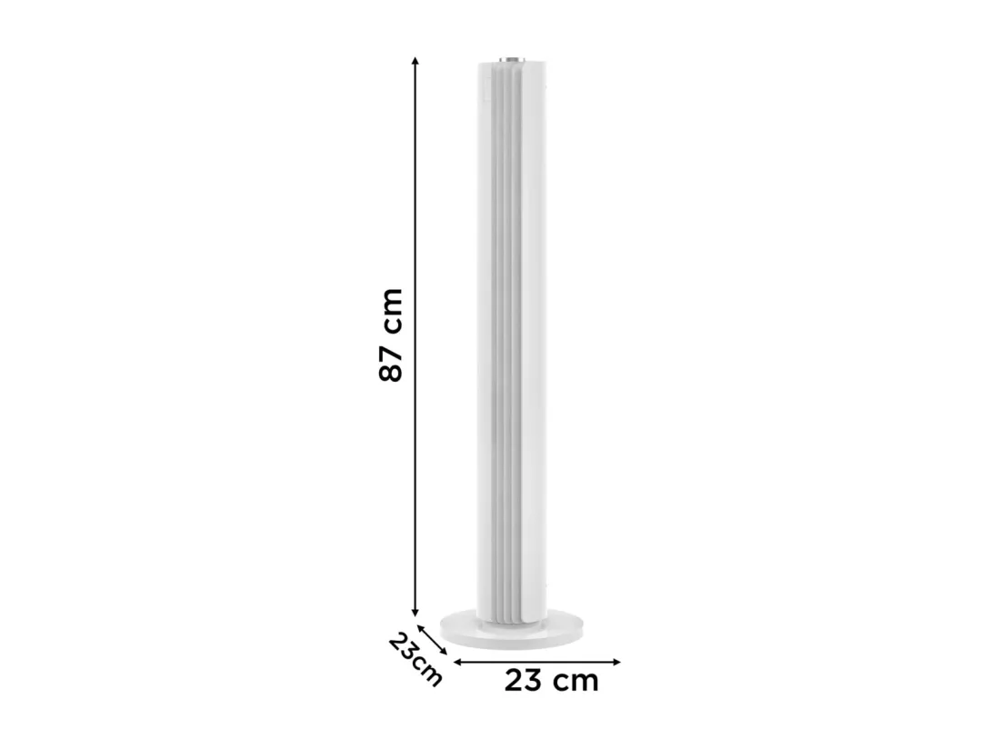 Rowenta Ventilateur colonne 87cm 40w 3 vitesses blanc - vu6720f0