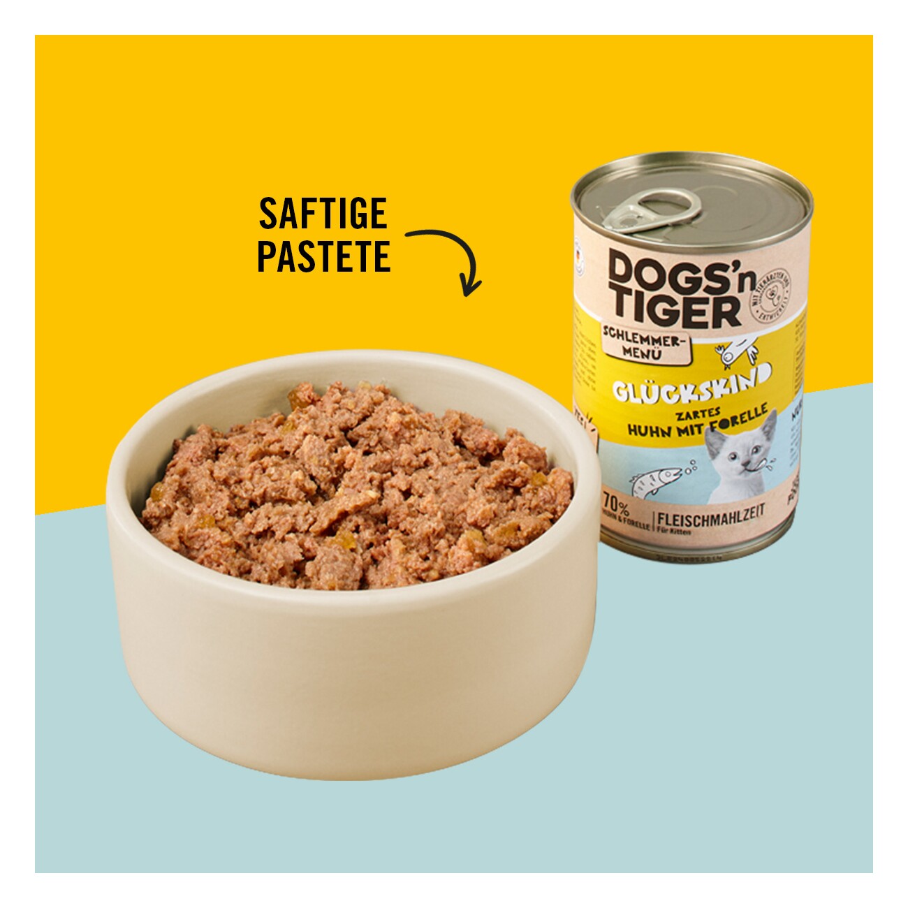 Dogs'n Tiger Glückskind Huhn & Forelle 6x200 g