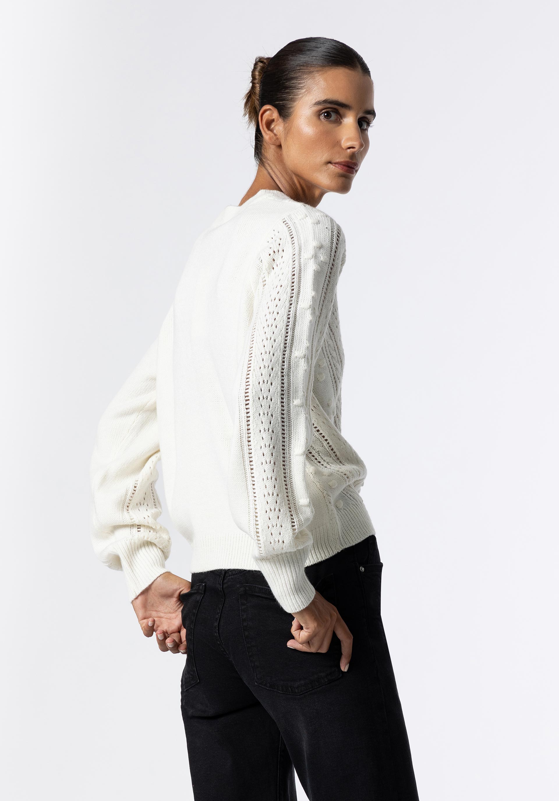 Camisola de Malha Pompons