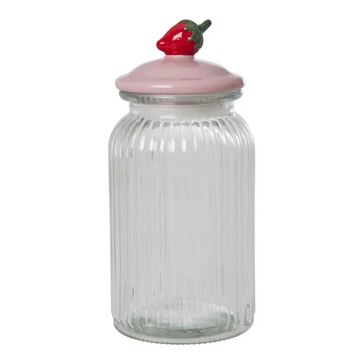 Rice Bocal en verre Fraise | Rose