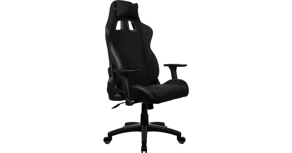 ArozziAvanti Soft Fabric - Pure Black gamestoel  (Zwart)