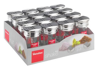 metaltex Gewürzstreuer 70 ml Transparent/klar