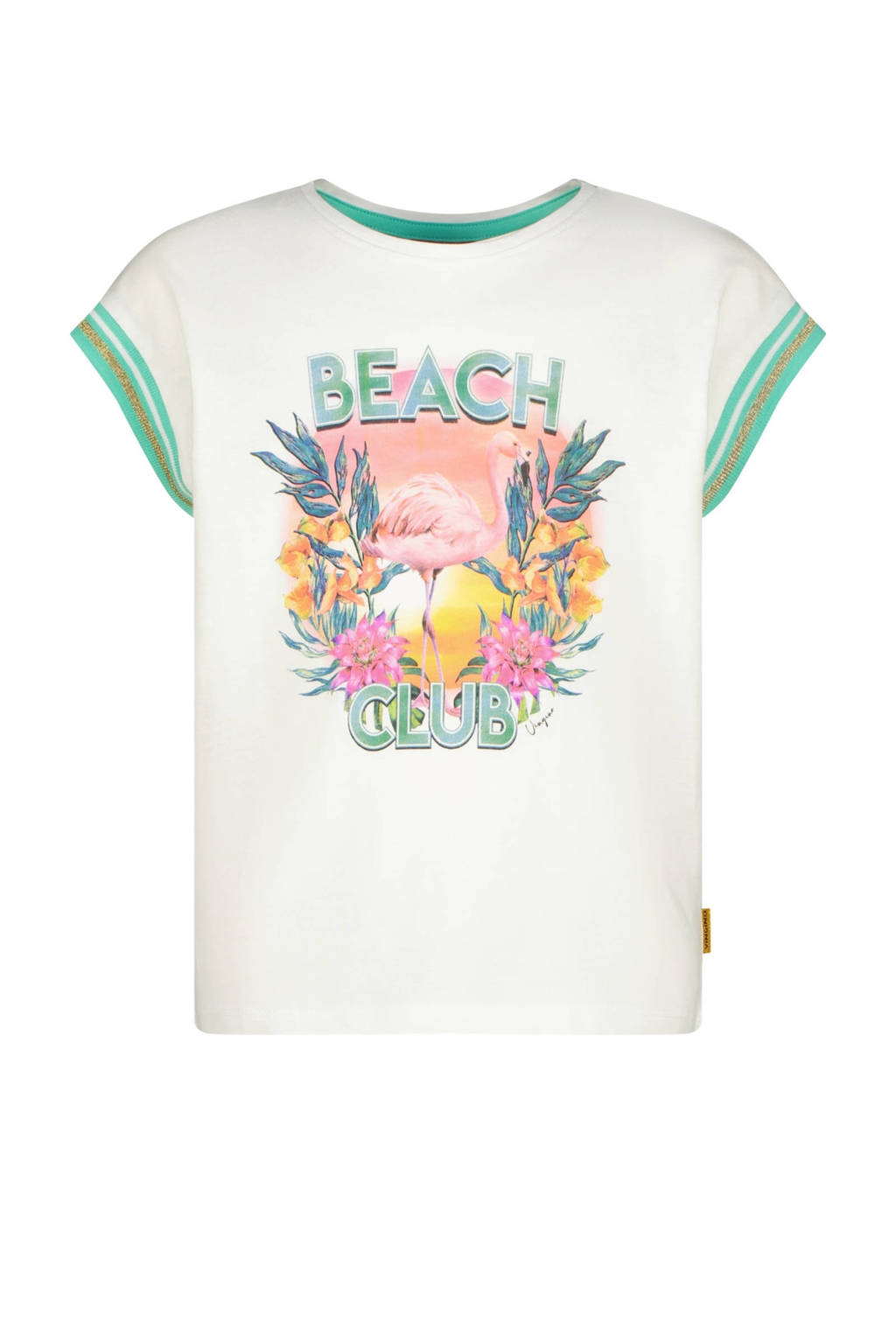 Vingino T-shirt Harietta wit/mintgroen