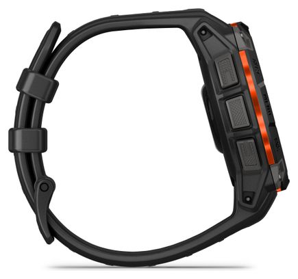Montre GPS Garmin Instinct 3 Solar - 45 mm Noir avec Bracelet en Silicone Noir