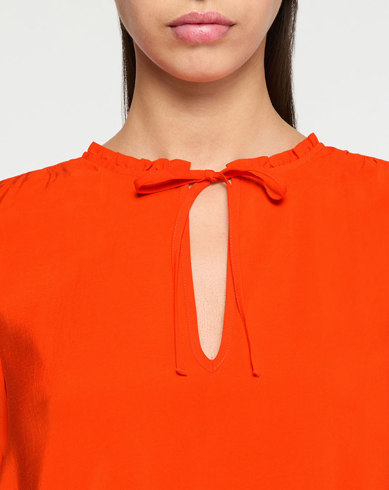 Scotch & Soda Robe courte à volants rouge