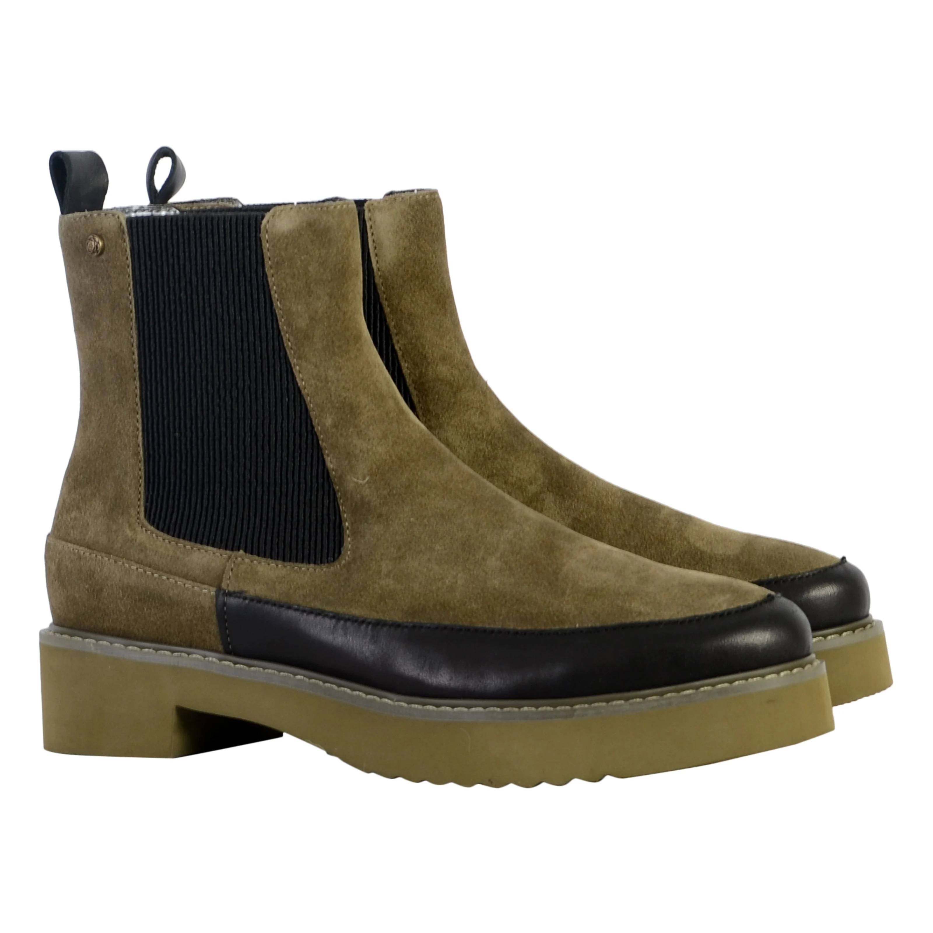 Bottine cuirolivia | Kaki