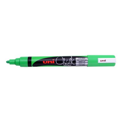 UNI CHALK - Marqueur craie - pointe moyenne conique - vert fluo