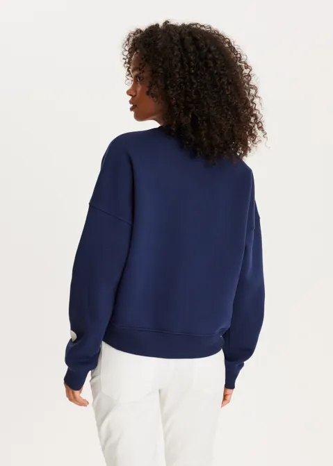 Sweater met hartjes blauw (BLW.D)
