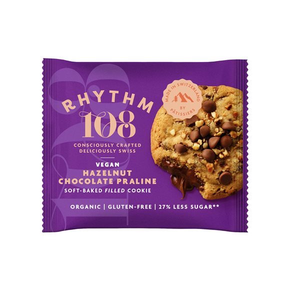 Rhythm108 Hazelnut Chocolate Praline Soft Baked Filled Cookie 50 g