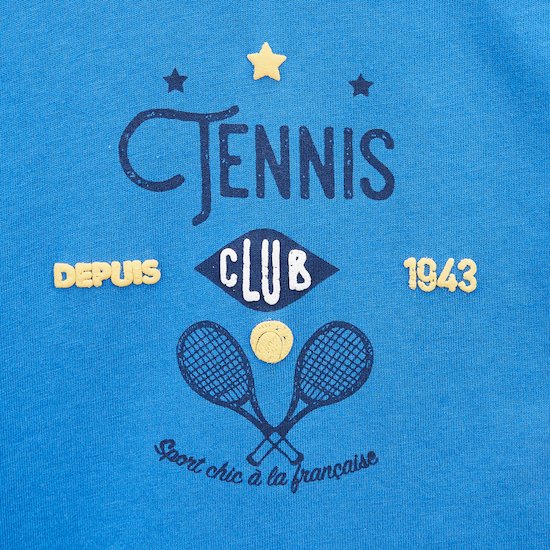 Bleu Tennis Ensemble Tee-shirt + Short   Bleu        de               Marèse