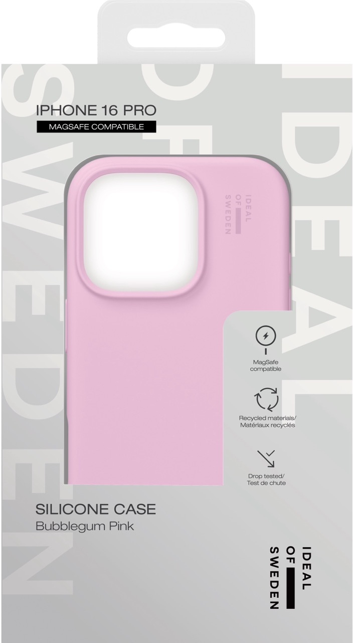 iPhone 16 Pro MagSafe Silikon Hülle Case Recycled (IDSICMS-I2461P-498) - Bubblegum Pink