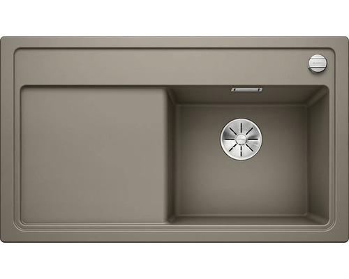 Blanco ZENAR 45 S spoelbak, 860 x 510 mm, tartufo, 523796, kom rechts