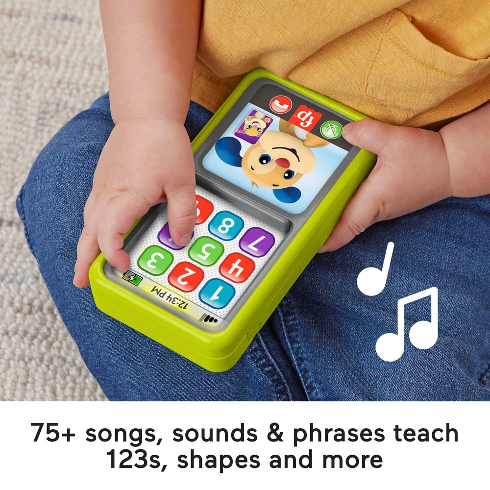 Fisher-Price Lachen & Lernen 2-in-1 Schiebe-Lern-Smartphone-Spielzeug
