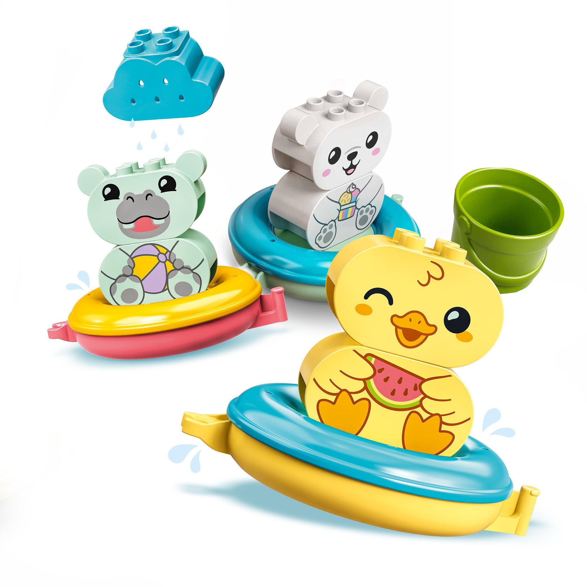 LEGO Konstruktionsspielzeug DUPLO Badewannenspaß: Schwimmender Tierzug