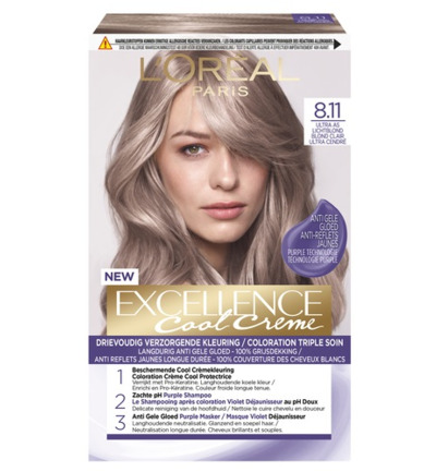 L’Oréal Cool creme 8.11 ultra as lichtblond (1 set)